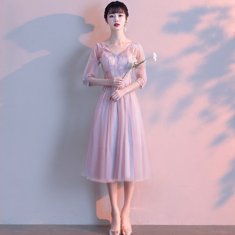 Pruutneitside kleit, pikk, A-liin, varrukateta, Chenille-Spandex kangas naistele