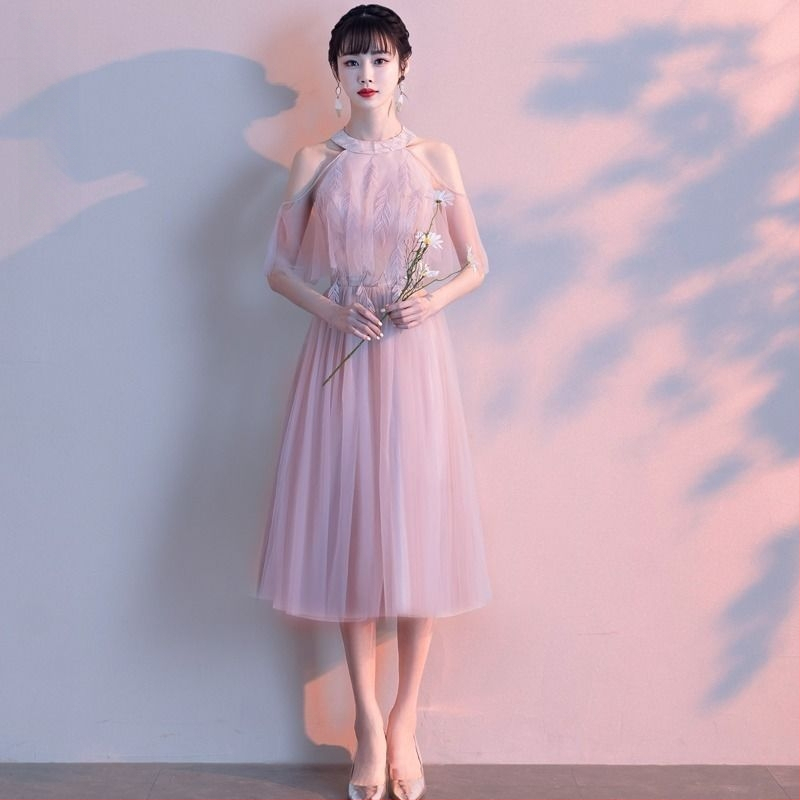 Pruutneitside kleit, pikk, A-liin, varrukateta, Chenille-Spandex kangas naistele