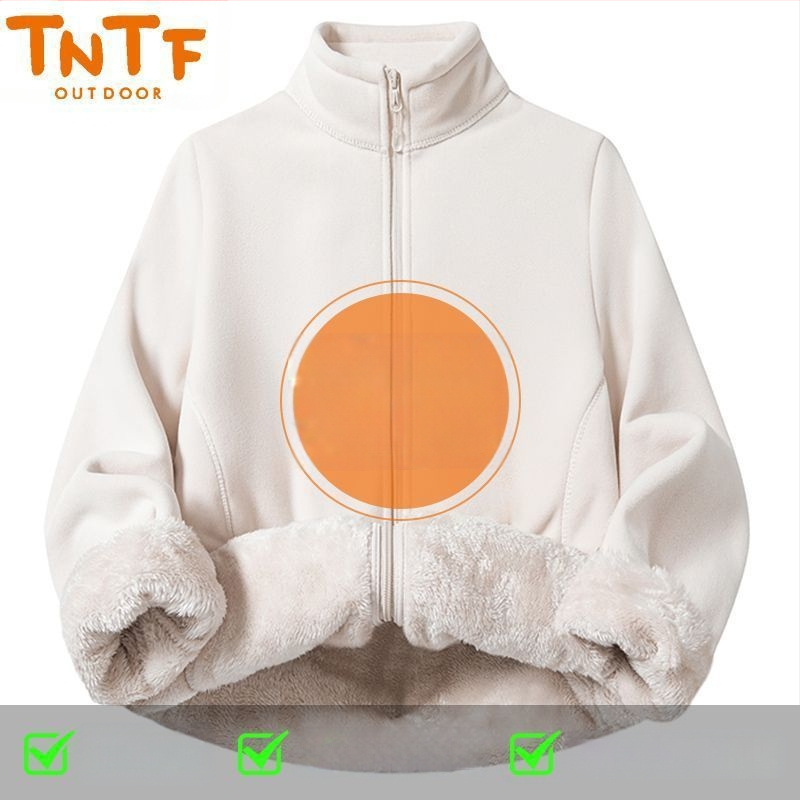 Fleece jaka ar kapuci, svītrainā raksts, silta un vēju izturīga, poliestera oderes