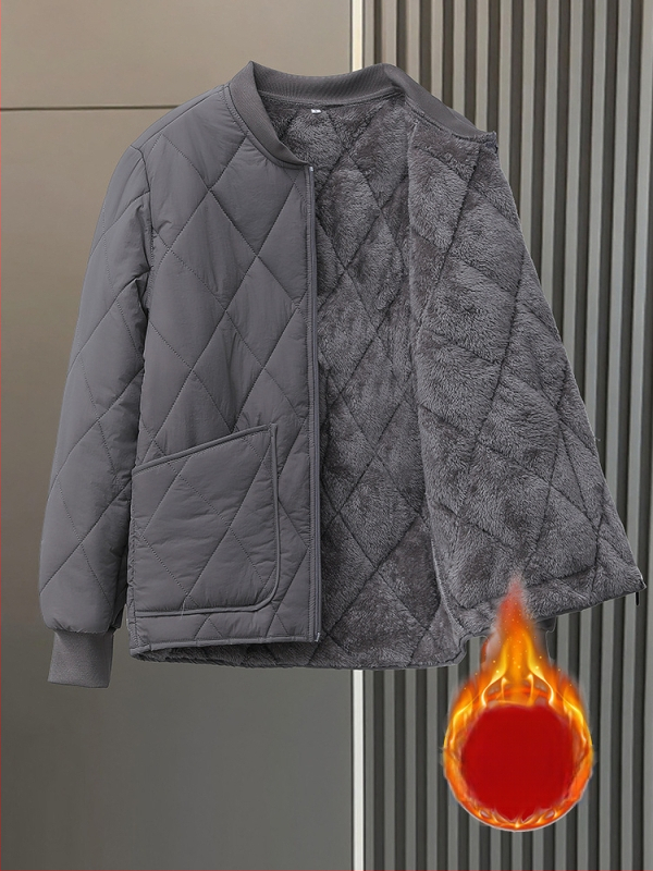 Talvine fliis-kardigan-jakk tõmblukuga, kapuutsita, ühevärviline, taskud (fliis, tõmblukud, kapuutsita, taskud, ühevärviline)