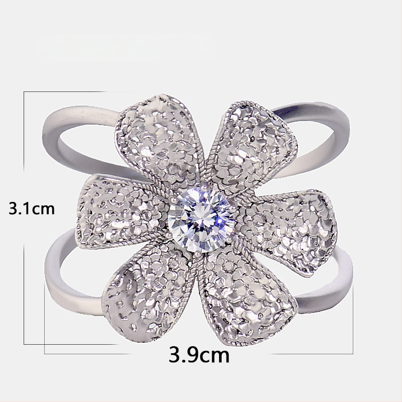 Κούμπωμα ζώνης για παλτό και φουλάρι – κράμα, ματ φινίρισμα, γυναικείος μινιμαλιστικός στυλ, ένθετο ζιρκόνιο, ηλεκτροπλατίωση