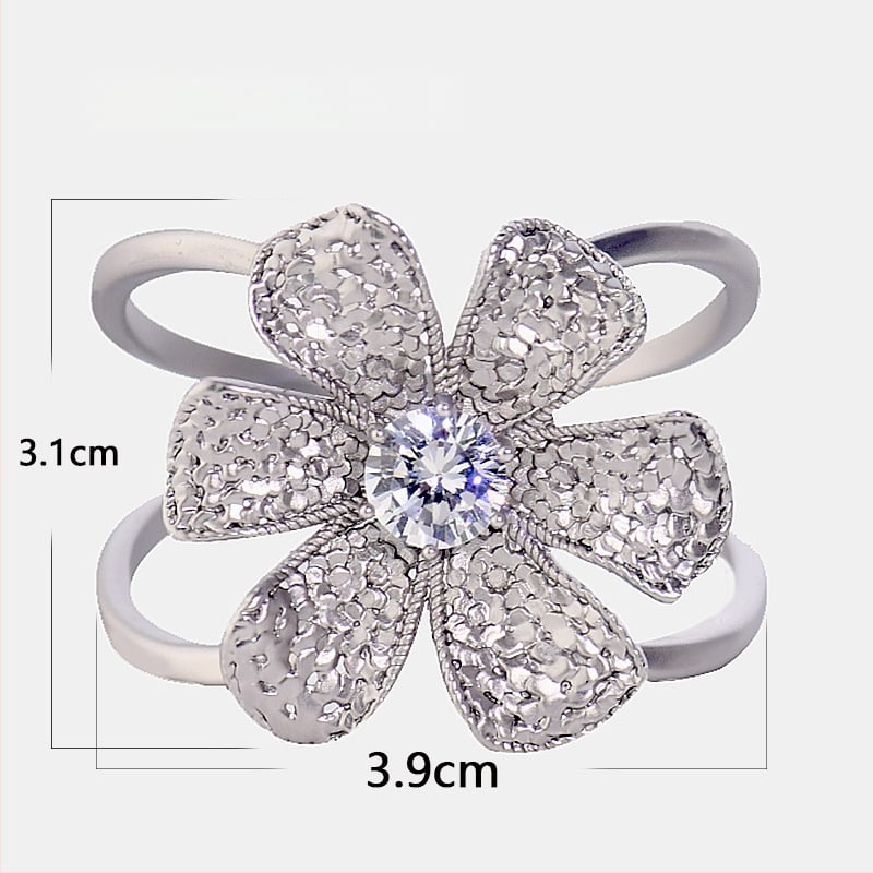 Κούμπωμα ζώνης για παλτό και φουλάρι – κράμα, ματ φινίρισμα, γυναικείος μινιμαλιστικός στυλ, ένθετο ζιρκόνιο, ηλεκτροπλατίωση