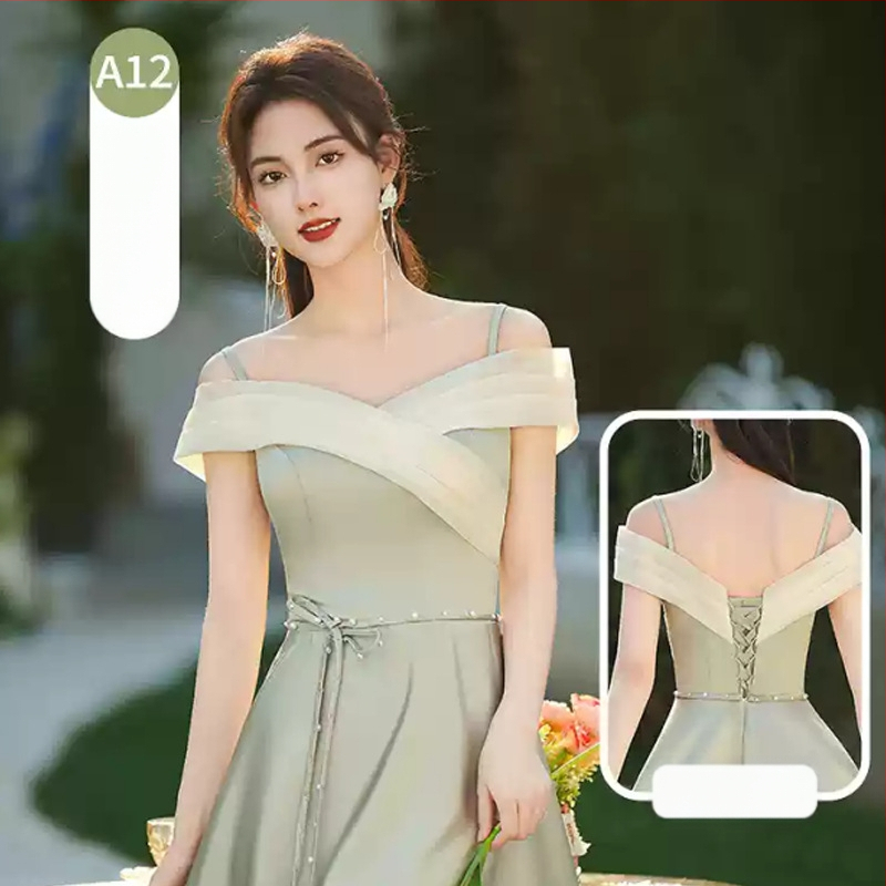 Parankinių suknelė, aukštas liemuo, ilga suknelė, be rankovių, vienas petys, poliesteris >95%