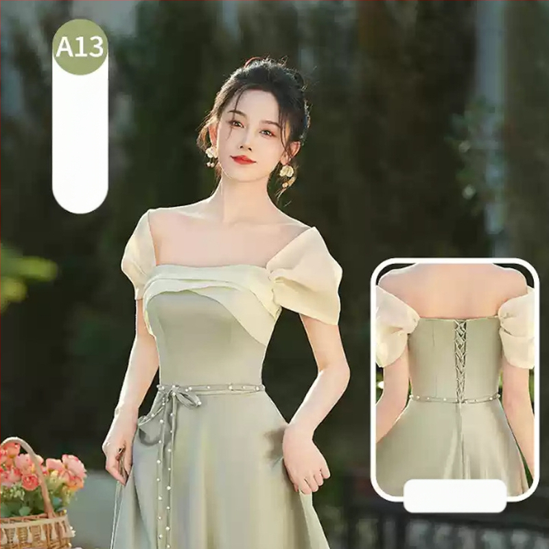 Parankinių suknelė, aukštas liemuo, ilga suknelė, be rankovių, vienas petys, poliesteris >95%