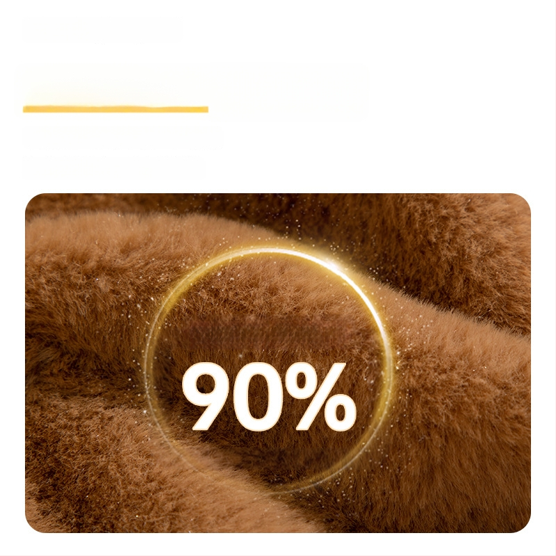 Ūdens piepildāms karstā ūdens pudeles ar imitētā truša pūka pārklājumu, stiprināts PVC iekšējais slānis, apkure ar ūdens piepildi, karsta un auksta izmantošana