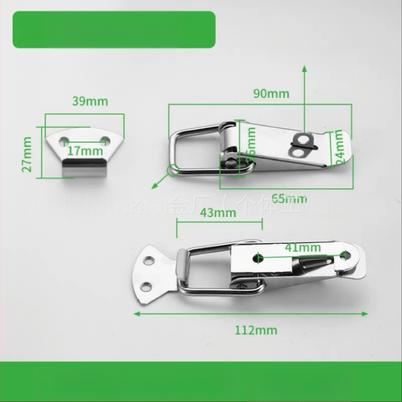 Duckbill sprādze no nerūsējošā tērauda instrumentu kastēm, 150 g, ar izdruku logotipu, pielāgošana pieejama