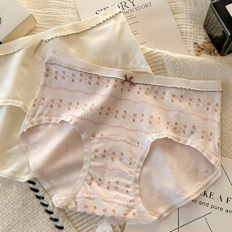 Sieviešu kokvilnas apakšveļa – vidējā jostas vieta, elpojošs adīts audums, garāks starpenes oderes, 100% kokvilnas oderes