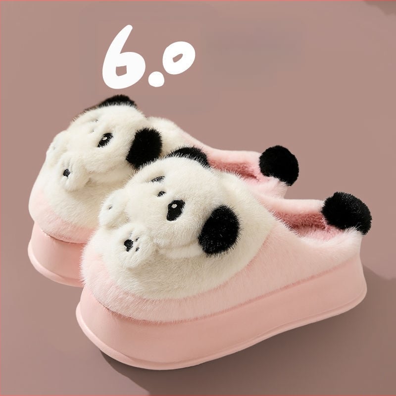 Moteriškos patalpų šlepetės iš medvilnės su EVA padu, cartoon raštas, neslidžios, stora padas 0–3 cm