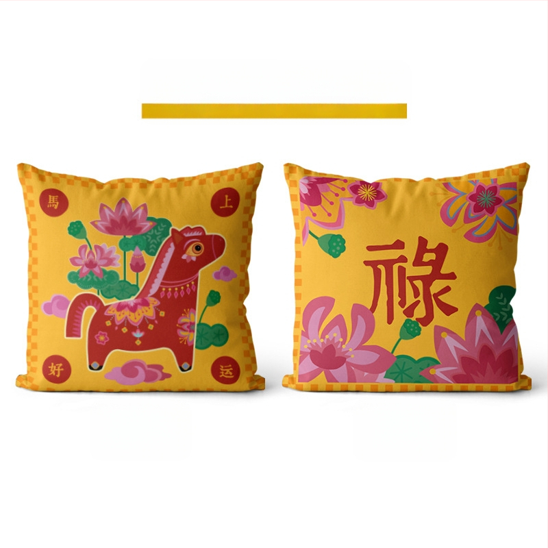 Αστείο μαξιλάρι με πυρήνα PP βαμβάκι, κάλυμμα από βρεφικό φλίς με ψηφιακή εκτύπωση για καναπέ