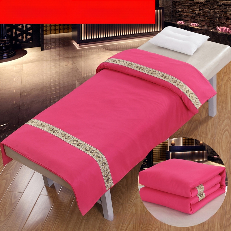 Szépségszalon ágyakhoz való quilt huzat – egyszínű poliészter-pamut anyag, reaktív nyomtatás és festés, téli vastagodás