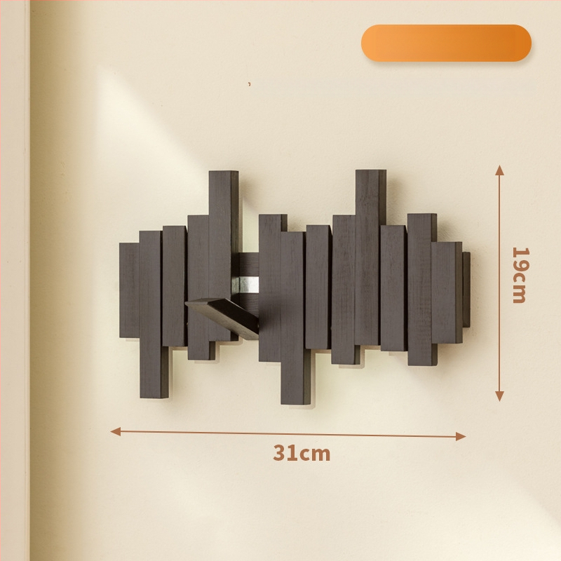 Magneetiline riidepuu klaveri klahvide kujundusega, seinale paigaldatav, mõeldud sissepääsuks, koridoriks ja magamistuppa, puit/bambus, kaasaegne minimalistlik stiil, 3+ konksurida, kandevõime 10–15 kg
