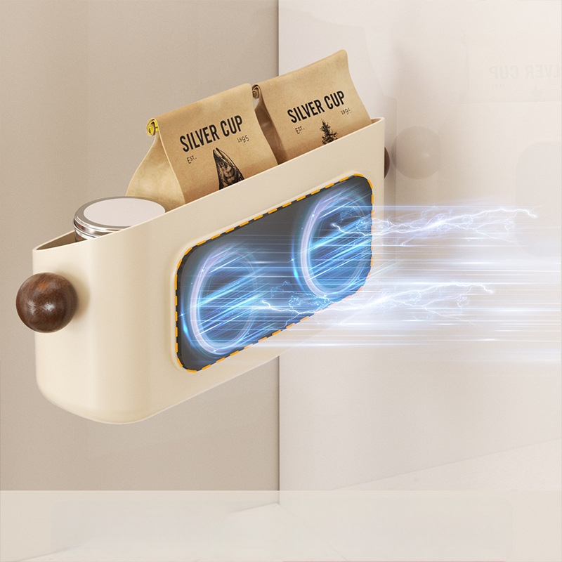 Magnētiska ledusskapja sienas uzglabāšanas plaukts, ABS materiāls, modelis Ym.7257, uzstādīšana bez urbuma, sānu virtuves organizētājs