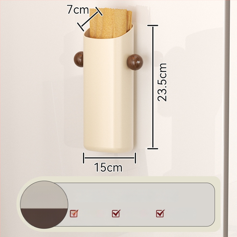 Magnētiska ledusskapja sienas uzglabāšanas plaukts, ABS materiāls, modelis Ym.7257, uzstādīšana bez urbuma, sānu virtuves organizētājs