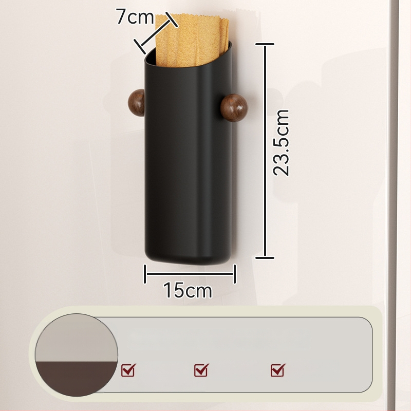 Magnētiska ledusskapja sienas uzglabāšanas plaukts, ABS materiāls, modelis Ym.7257, uzstādīšana bez urbuma, sānu virtuves organizētājs