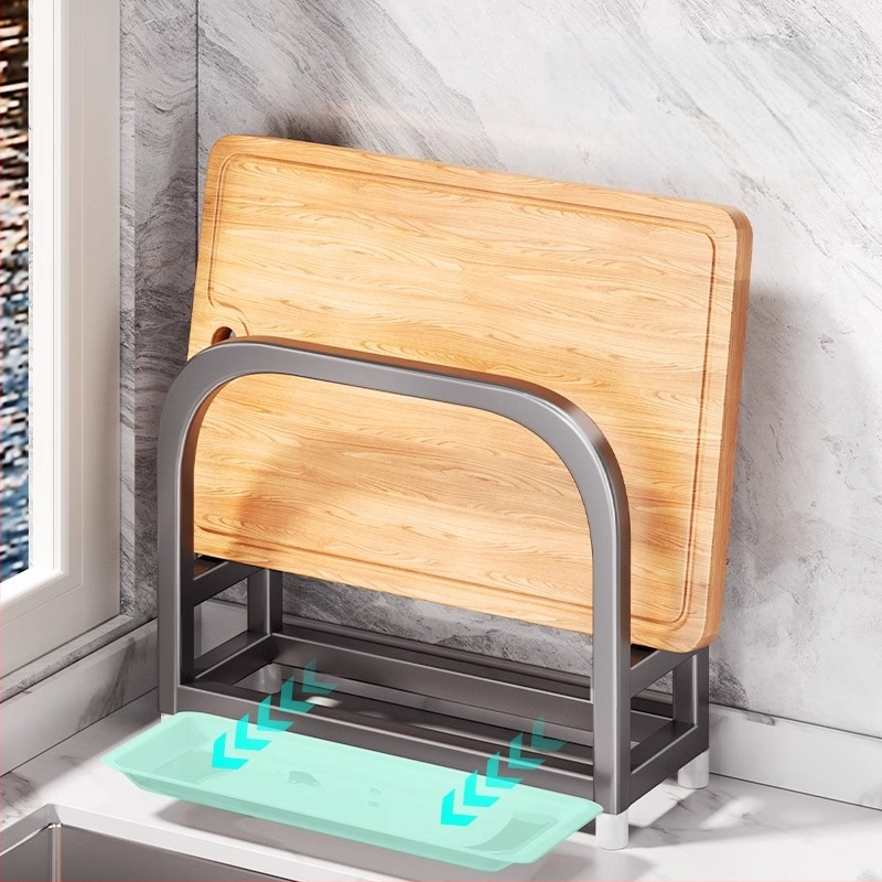 Roostevabast terasest lõikelauahoidik, köögikorraldus drenaažiga, paigalduseta, lihtne ja kaasaegne stiil