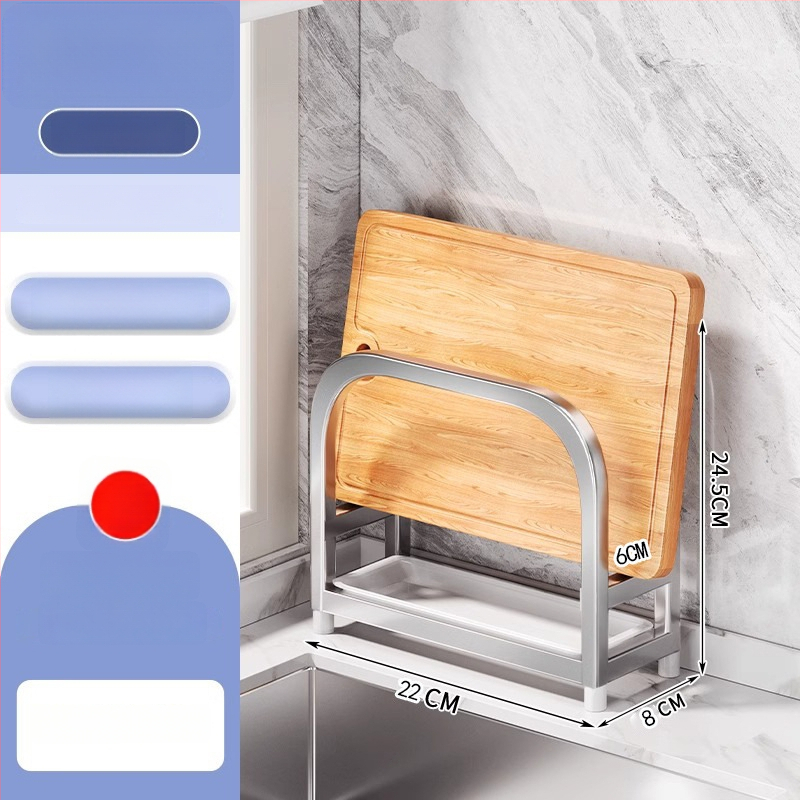 Roostevabast terasest lõikelauahoidik, köögikorraldus drenaažiga, paigalduseta, lihtne ja kaasaegne stiil