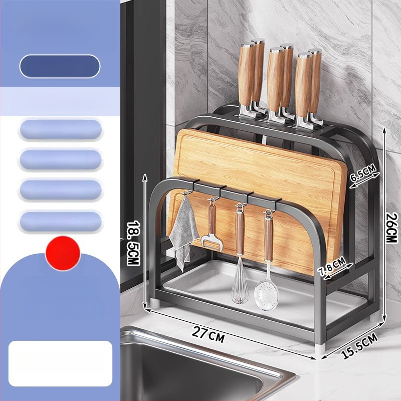 Roostevabast terasest lõikelauahoidik, köögikorraldus drenaažiga, paigalduseta, lihtne ja kaasaegne stiil