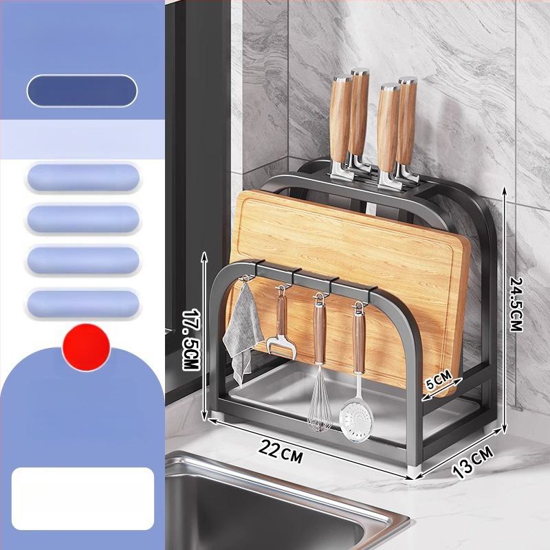 Roostevabast terasest lõikelauahoidik, köögikorraldus drenaažiga, paigalduseta, lihtne ja kaasaegne stiil