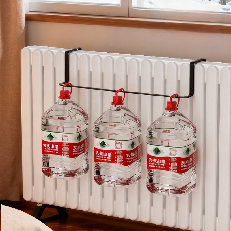 Κρεμάστρα καλοριφέρ με ενσωματωμένο άγκιστρο για ρούχα - Σίδηρος, Μονό άγκιστρο, Σύγχρονος μινιμαλισμός, Χωρητικότητα 1-3 kg, Διατέθηκε τον χειμώνα του 2025.