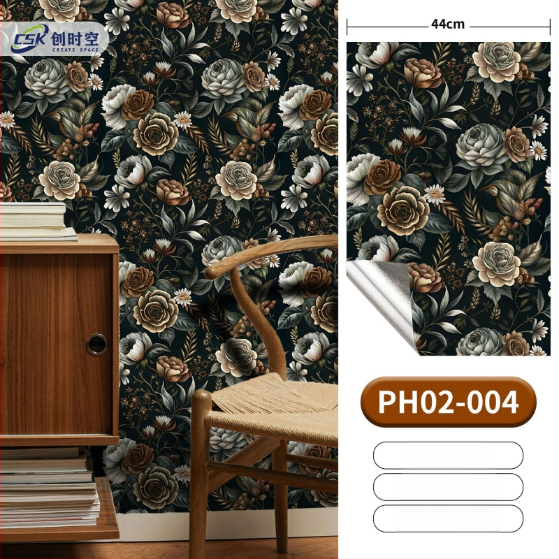 Öntapadós 3D falitapéta - PVC, többrétegű, neoklasszikus stílus