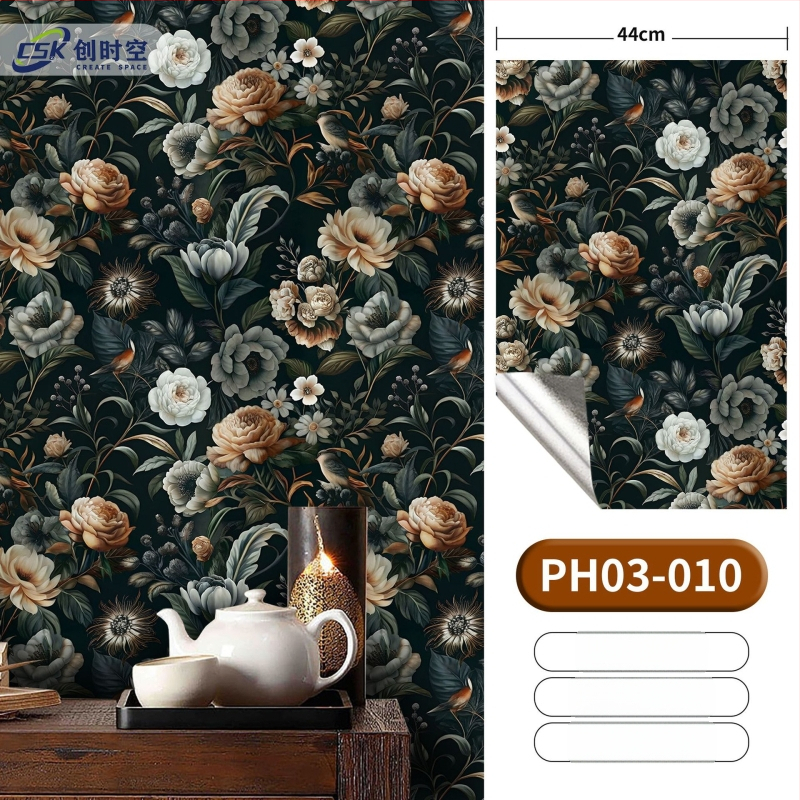 Öntapadós 3D falitapéta - PVC, többrétegű, neoklasszikus stílus