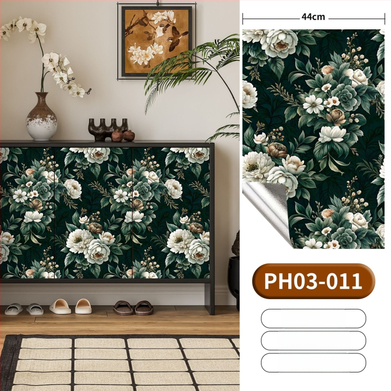 Öntapadós 3D falitapéta - PVC, többrétegű, neoklasszikus stílus