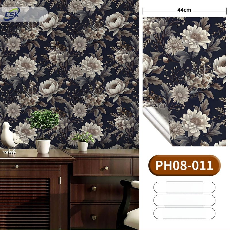 Öntapadós 3D falitapéta - PVC, többrétegű, neoklasszikus stílus