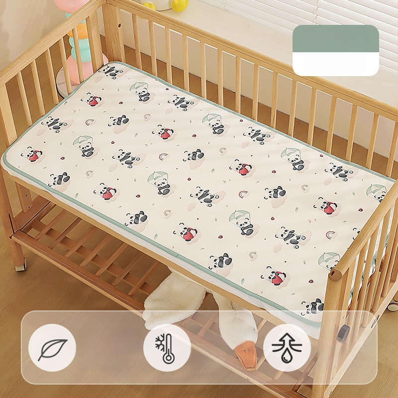 Лятно спално килимче за бебета, дишаща ice silk материя, детски мат за деца на възраст 0–14 години