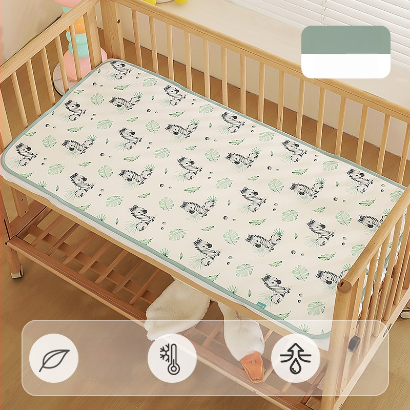 Лятно спално килимче за бебета, дишаща ice silk материя, детски мат за деца на възраст 0–14 години