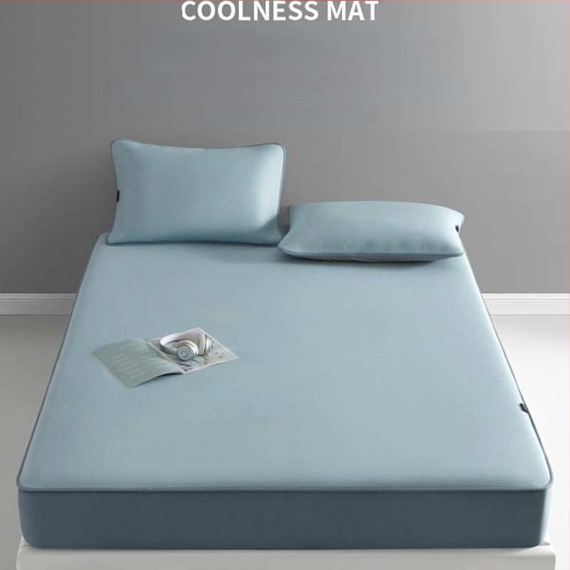 Ice silk viskoos mattide komplekt, jacquard kudumine, kokkupandav, masinapesu