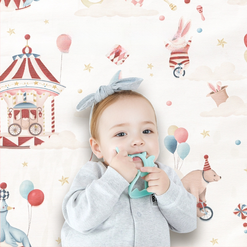 Детска мат за спане — целулоза + полиестер, за деца 2–3 години, персонализирано производство, подходяща за частна марка