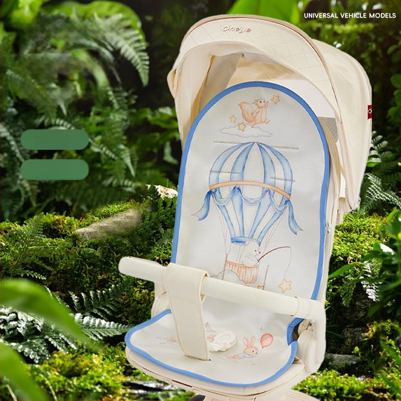 Мат за количка за новородено – Ice Silk, летен дишащ и потабсорбиращ подложка за седалката на бебето