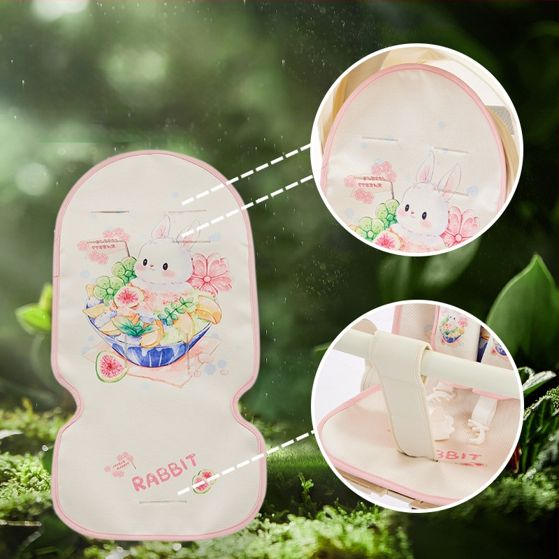 Мат за количка за новородено – Ice Silk, летен дишащ и потабсорбиращ подложка за седалката на бебето