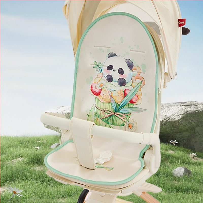 Мат за количка за новородено – Ice Silk, летен дишащ и потабсорбиращ подложка за седалката на бебето