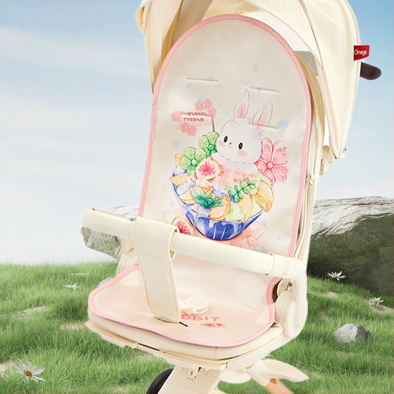 Мат за количка за новородено – Ice Silk, летен дишащ и потабсорбиращ подложка за седалката на бебето