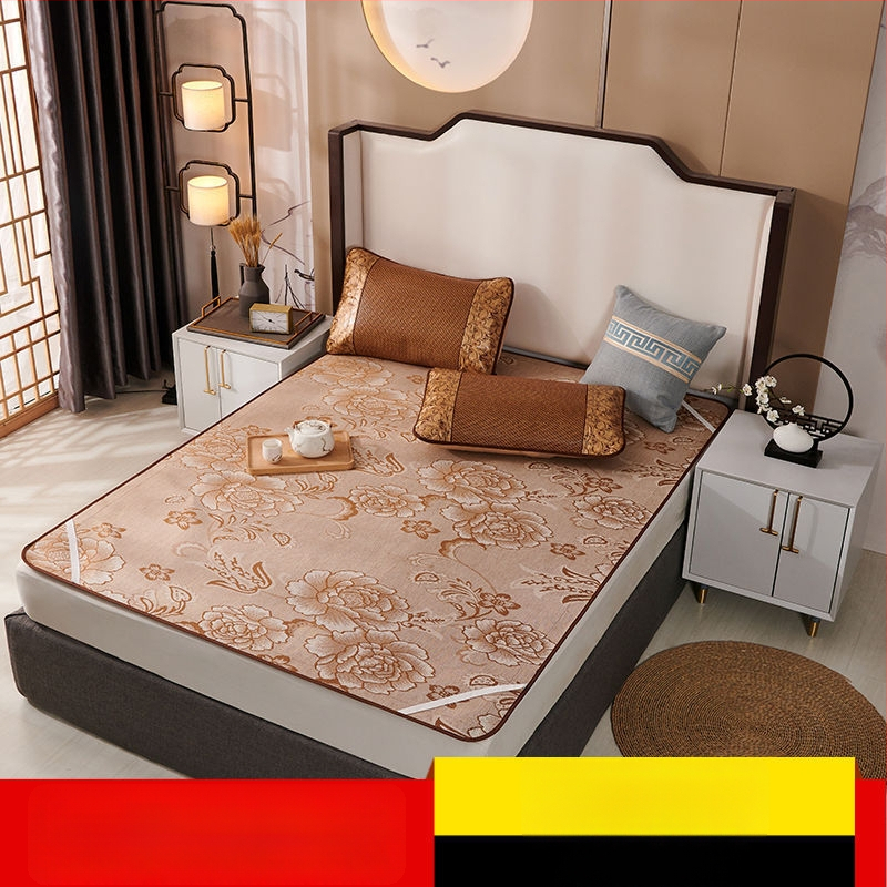 Ice Silk Mat komplekt – sünteetiline kiud, tikandiga kudumine, kaasaegne minimalistlik stiil