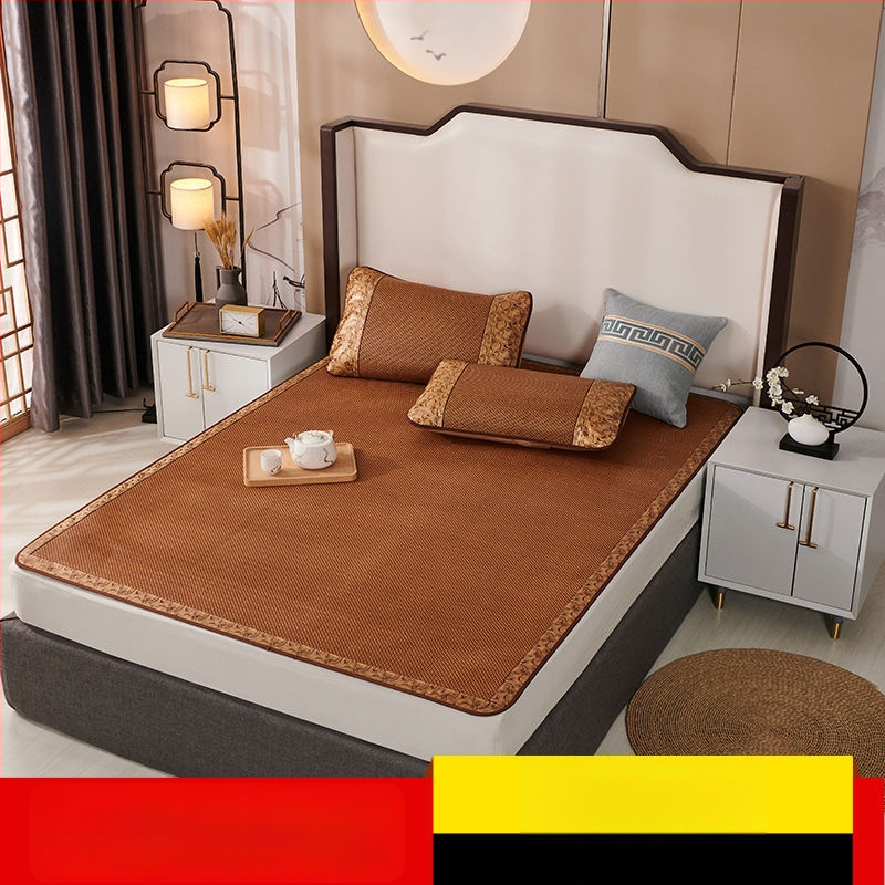 Ice Silk Mat komplekt – sünteetiline kiud, tikandiga kudumine, kaasaegne minimalistlik stiil