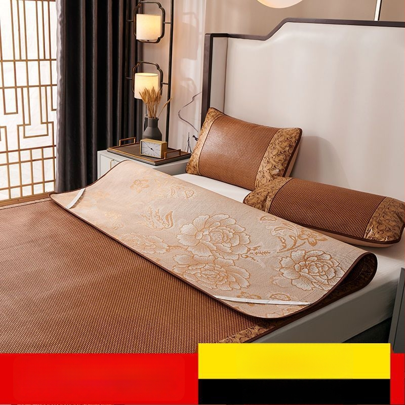 Ice Silk Mat komplekt – sünteetiline kiud, tikandiga kudumine, kaasaegne minimalistlik stiil