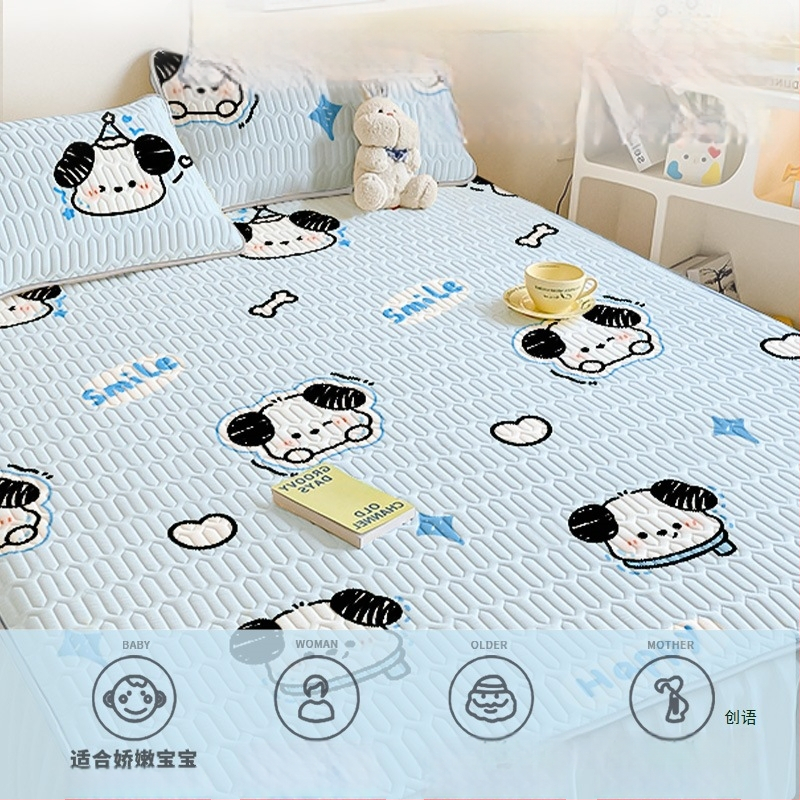 Voodi matt viskoosist (ice silk), džakkard kudumine, pestav, sobiv tudengite ühiselamasse