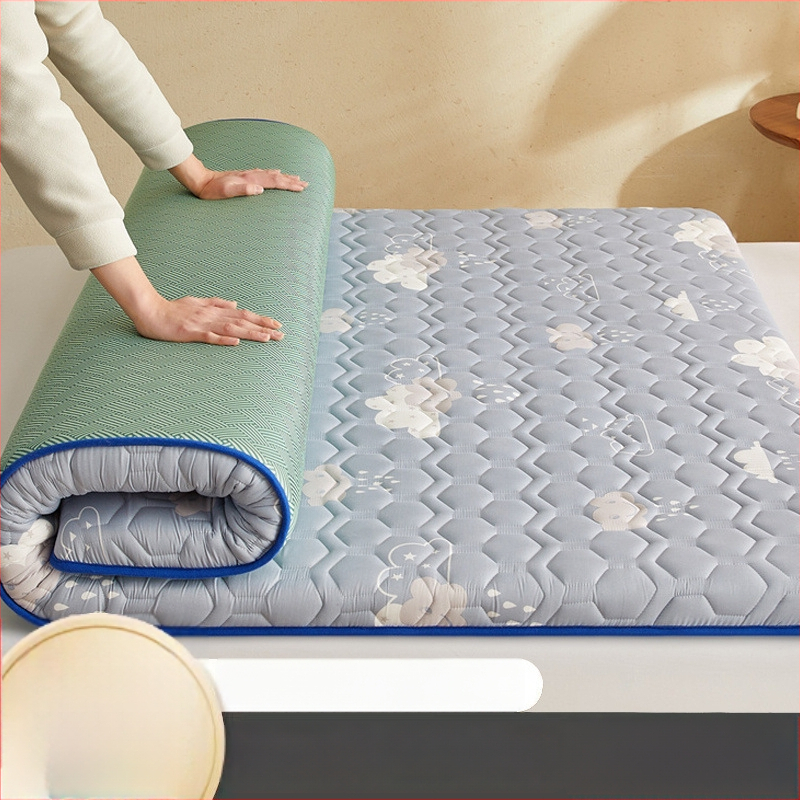 Kahekülgne pehme voodimatt, Jacquard-kude, Ice Silk Mat, Keemilised kiud, Modernne minimalistlik stiil