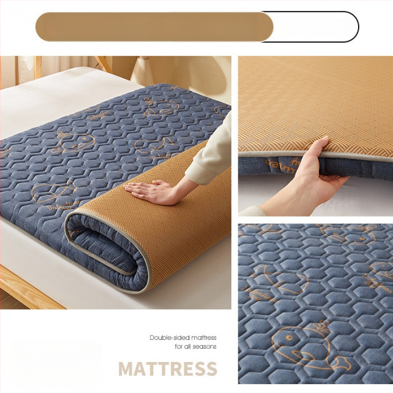 Kahekülgne pehme voodimatt, Jacquard-kude, Ice Silk Mat, Keemilised kiud, Modernne minimalistlik stiil