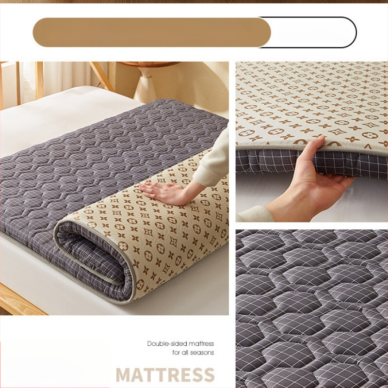 Kahekülgne pehme voodimatt, Jacquard-kude, Ice Silk Mat, Keemilised kiud, Modernne minimalistlik stiil