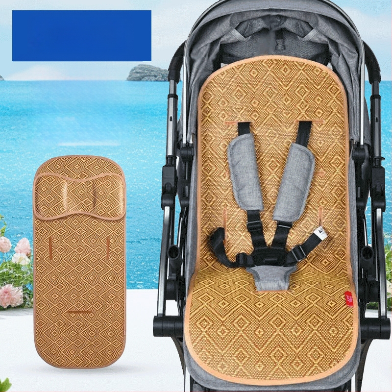 Мат за детска количка и столче за хранене - дишащи бамбукови влакна, антихлъзгаща повърхност, за бебета