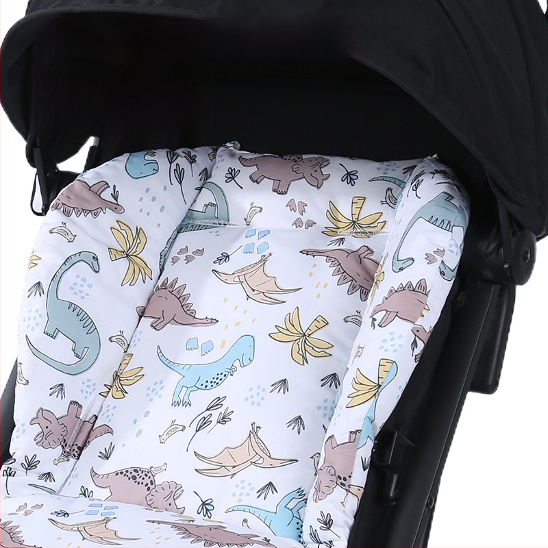 Памучна възглавничка за детска количка и столче за хранене, всички сезони, подходяща за деца на възраст 1–2 години, съвместима с повечето колички