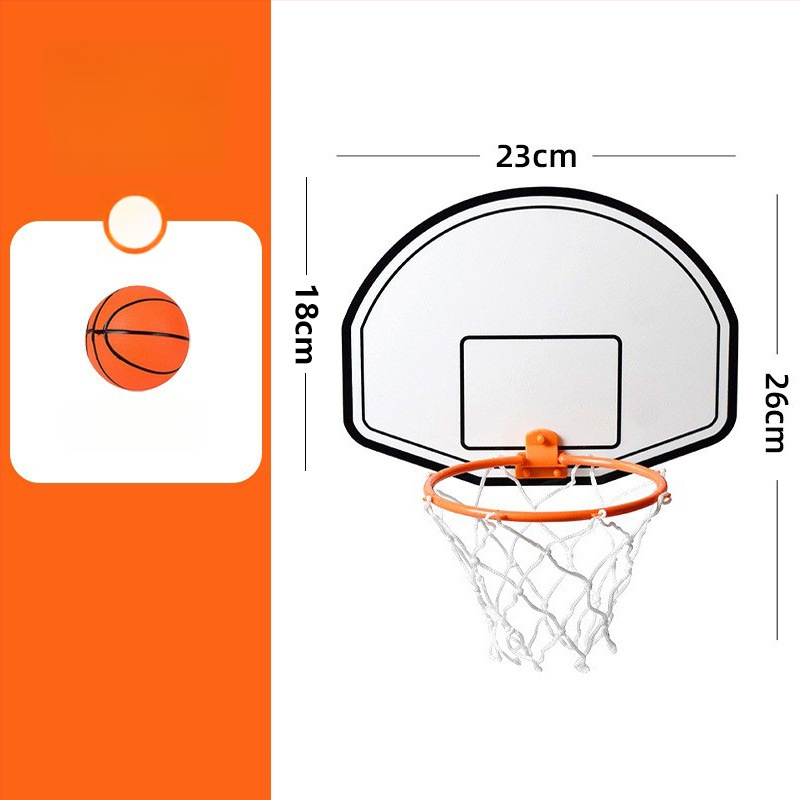 Coș de baschet pentru copii, interior, de agățat, din plastic, fără găuri, ușor 110–190 g, potrivit pentru baschet, fotbal și volei