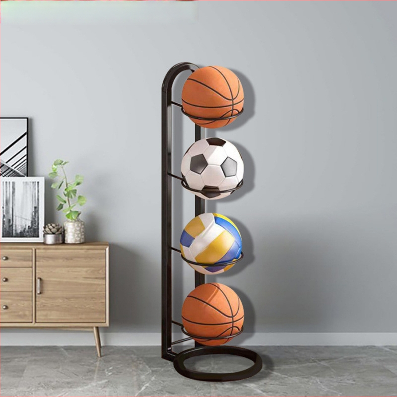 Raft de depozitare mingi Xiaoju – suport de podea pentru mingi de baschet și alte sporturi