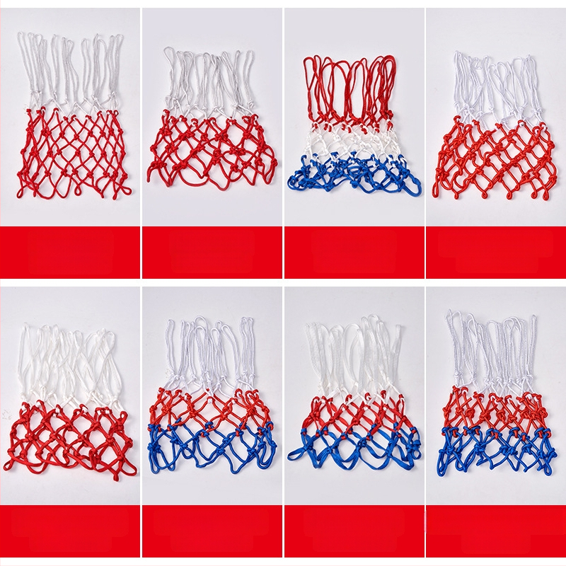 Plasă de baschet, țesătură manuală, nailon, calitate de joc, pentru inel standard