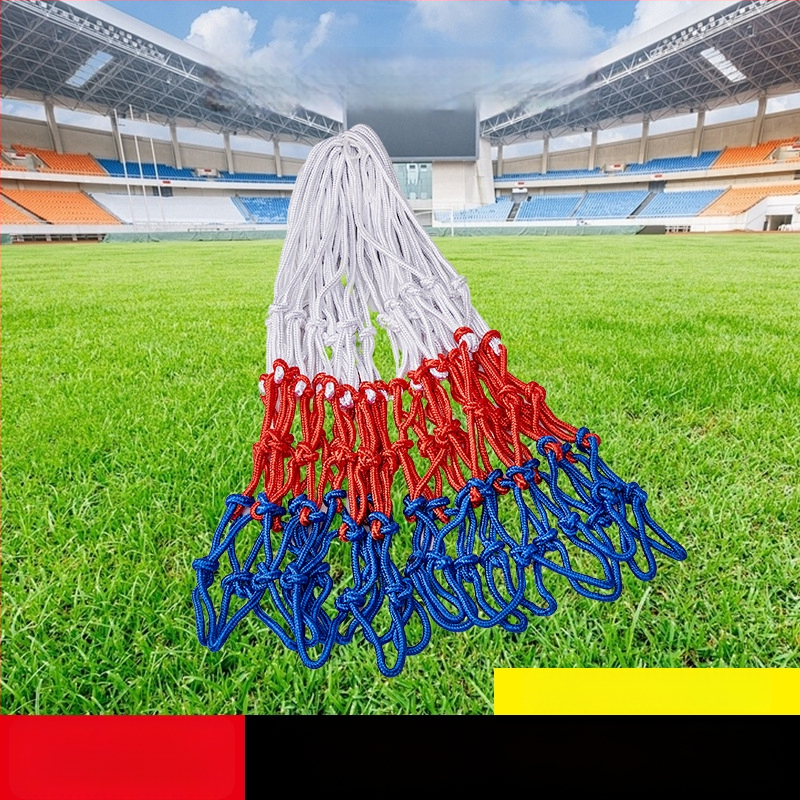 Plasă de baschet, țesătură manuală, nailon, calitate de joc, pentru inel standard