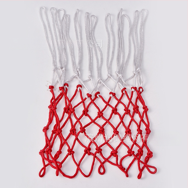 Plasă de baschet, țesătură manuală, nailon, calitate de joc, pentru inel standard