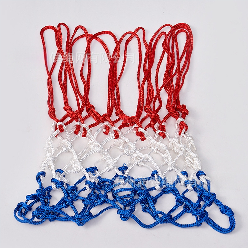 Plasă de baschet, țesătură manuală, nailon, calitate de joc, pentru inel standard